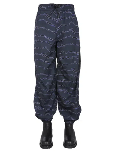 Red Wing Shoes Marcelo Burlon County Of Milan Jogging Pants With Camou Print In Blue