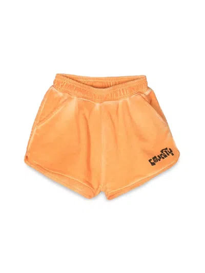 Red Wing Shoes Marcelo Burlon County Of Milan Sweatshorts In Orange