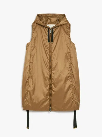 Red Wing Shoes Max Mara The Cube Greengi - Drip-proof Canvas Waistcoat In Brown