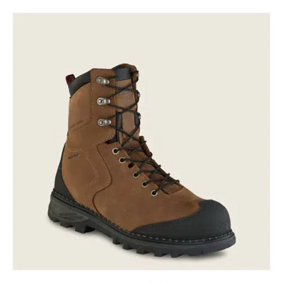 Red Wing Shoes Men's Burnside Composite Toe 8 Inch Work Boots In Brown