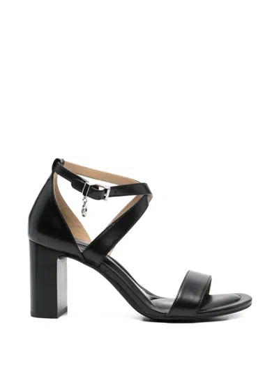 Red Wing Shoes Michael Michael Kors "alexa" Block Heel Sandal T. 095 In Black