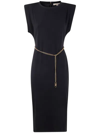 Red Wing Shoes Michael Michael Kors Off Shoulder Midi Dress In Black
