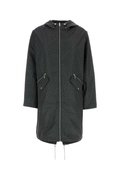 Red Wing Shoes Michael Michael Kors Printed Polyester Parka In Black