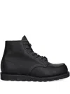 Red Wing Shoes Black Leather Lace-up Boots In Black