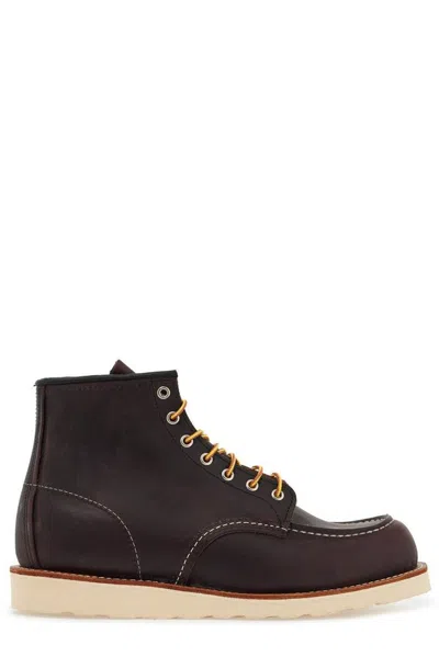 Red Wing Shoes Men's Black Cherry Excalibur Classic Moc Leather Boots | Size 8.5 | 08847le In Brown