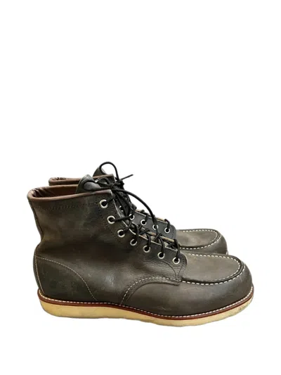 Red Wing Shoes Moc Toe 8890 Ankle Boots In Green