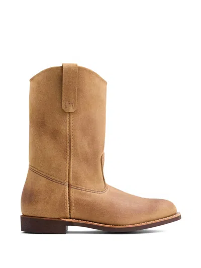 Red Wing Shoes Pecos Roper Leather Boots In Brown