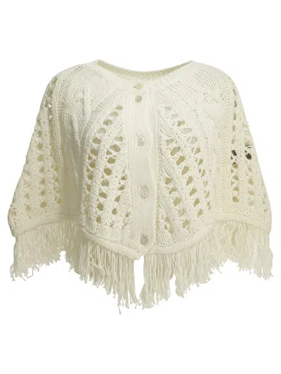 Red Wing Shoes Rakki Perforated Cotton Cape In White