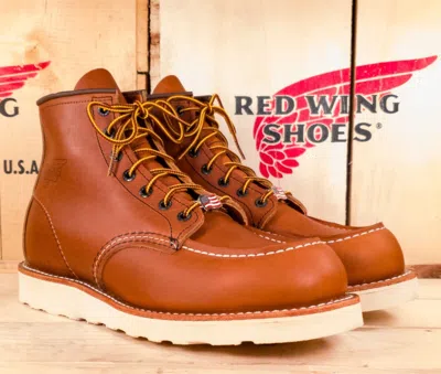 Pre-owned Red Wing Shoes Red Wing 10875 Toe Boots (usa) (soft Toe) In Orange