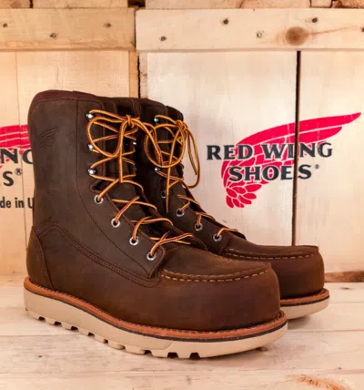 Pre-owned Red Wing Shoes Red Wing 2442 Waterproof Safety Boots (non-metallic Toe) In Brown