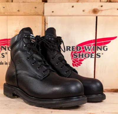 Pre-owned Red Wing Shoes Red Wing 3507 Supersole Boots (steel Toe) (usa) In Black