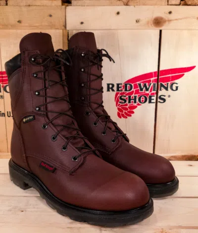 Pre-owned Red Wing Shoes Red Wing 914 Supersole 2.0 Waterproof Boots (soft Toe) In Brown