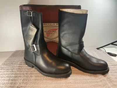 Pre-owned Red Wing Shoes Red Wing 968 Motorcycle Boots Multiple Sizes (soft Toe) In Black