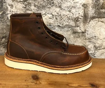 Pre-owned Red Wing Shoes Red Wing Classic 1907 6-inch Boot In Copper Rough &tough Leather In Box In Brown
