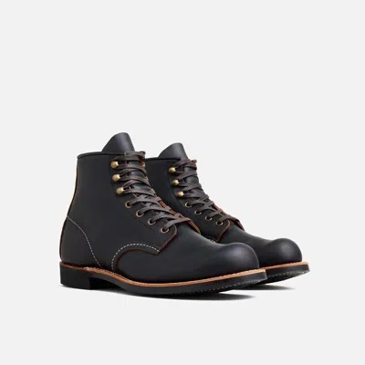 Red Wing Shoes Red Wing Heritage Blacksmith 3345 Men Black Leather Round Toe 6-inch Ankle Boots