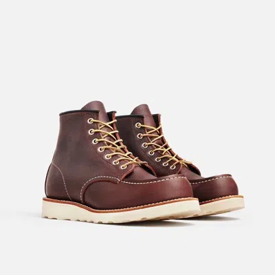 Red Wing Shoes Red Wing Heritage Classic 08138 Boot Men's Brown Leather 6" Moc Toe Ankle Casual