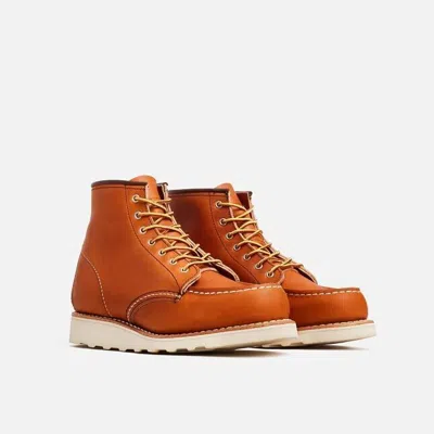 Red Wing Shoes Red Wing Heritage Classic 3375 Women 10 Brown Leather Moc Toe 6-inch Ankle Boots In Orange