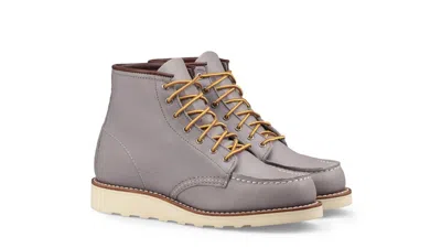 Red Wing Shoes Red Wing Heritage Classic 3378 Women 6.5 Gray Leather Moc Toe 6-inch Ankle Boots