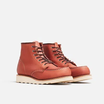 Red Wing Shoes Red Wing Heritage Classic 3425 Women's Auburn Leather Moc Toe 6-inch Ankle Boots In Brown