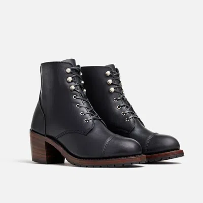 Red Wing Shoes Red Wing Heritage Eileen 3400 Boots Women's Black Leather Toe Cap Block Heel