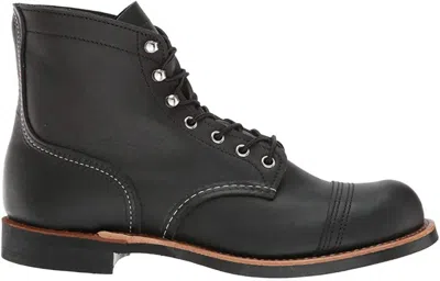 Pre-owned Red Wing Shoes Red Wing Heritage Men's 6" Iron Ranger Leather Boot 8084 Black