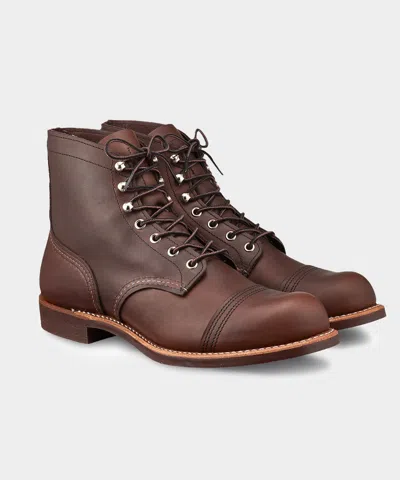 Red Wing Shoes Leather Lace-up Boots In Leather Brown