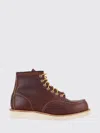 Red Wing Lace Up Boots Moc Toe Brown Leather In Brown