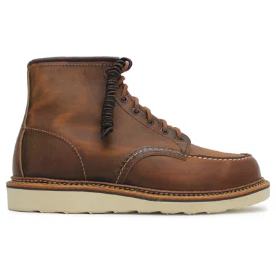 Pre-owned Red Wing Shoes Red Wing Mens Boots 6 Inch Classic Lace-up Ankle Goodyear-welt Leather In Copper
