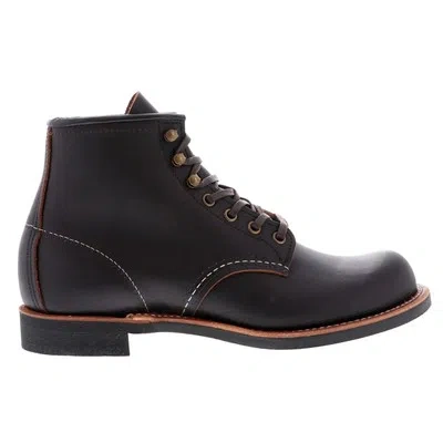 Pre-owned Red Wing Shoes Red Wing Mens Boots Blacksmith Casual Work Ankle Lace-up Leather In Black Prairie Leather