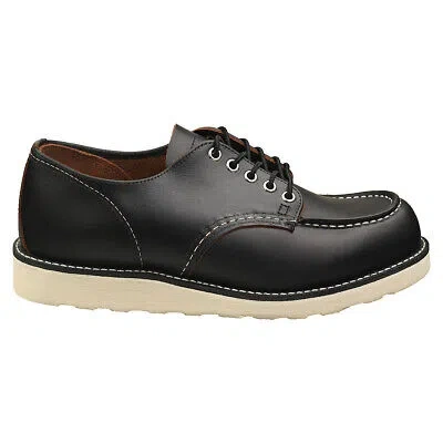Pre-owned Red Wing Shoes Red Wing Mens Shoes Shop Oxford Lace-up Moccasin Full Grain Leather In Black