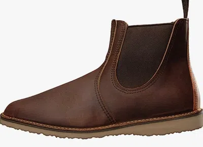 Pre-owned Red Wing Shoes Red Wing Mens Copper Weekend Chelsea In Brown