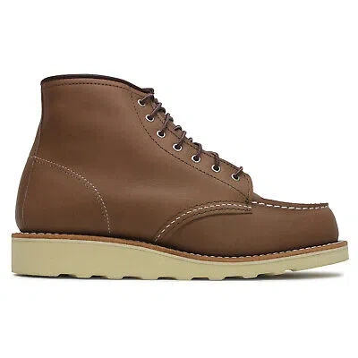 Pre-owned Red Wing Shoes Red Wing Womens Boots Classic 3426 Casual Lace-up Ankle Leather In Mocha