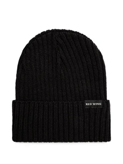 Red Wing Shoes Gerippte Beanie In Black