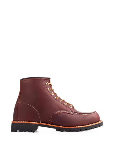 Red Wing Shoes Roughneck Leather Ankle Boots In Brown