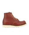 Red Wing Shoes Classic Moc Lace-up Boots For Men In Brown