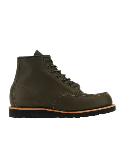 Red Wing Shoes Round Toe Ankle Boots In Green