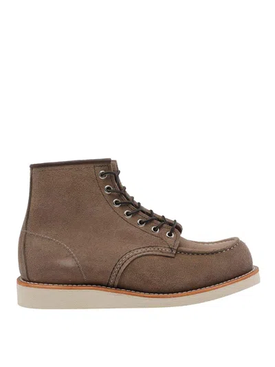 Red Wing Shoes Shoes Beige Polacco Booties In Brown