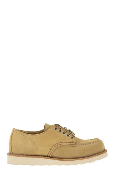 Red Wing Shoes Shop Moc Hawthorne Abilene - Suede Derby In Honey