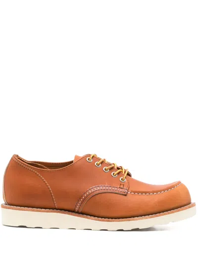 Red Wing Shoes Shopmoc Leather Derby Shoes In Orange