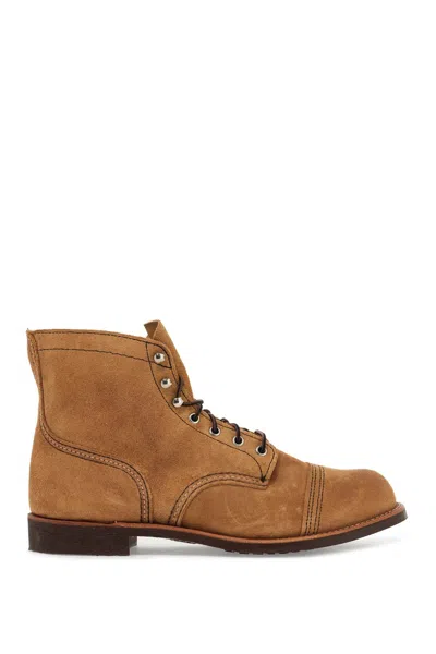 Red Wing Shoes Suede Iron Ranger Ankle Boots In Brown