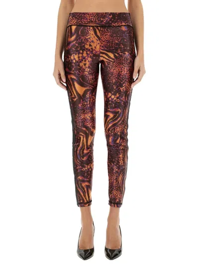 Red Wing Shoes Versace Jeans Couture Leggings With Print In Multi