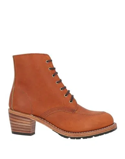 Red Wing Shoes Woman Ankle Boots Tan Size 7.5 Leather In Multi