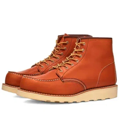 Red Wing Shoes Womens 3375 Heritage 6 Moc Toe Boots Oro Legacy In Red