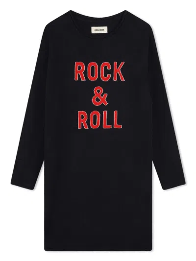 Red Wing Shoes Zadig&voltaire Knit Dress In Black
