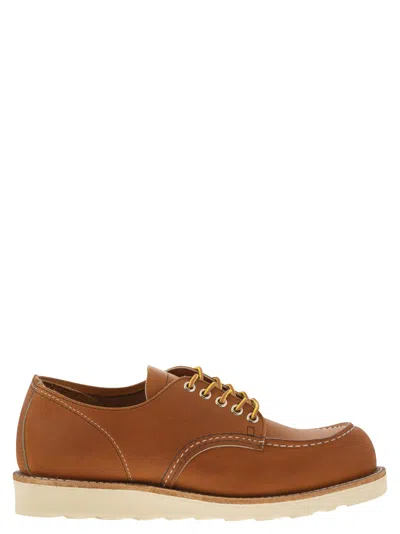 Red Wing Shop Moc Leather Lace Up Shoe In Brown
