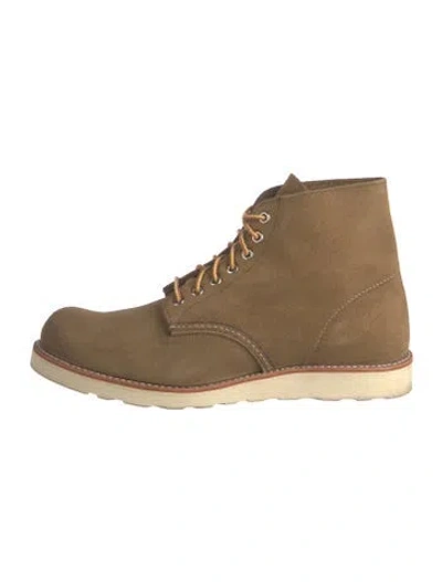 Pre-owned Red Wing Suede Boots In Brown