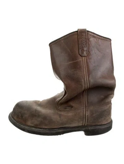 Pre-owned Red Wing Vintage Pecos Western Boots In Brown