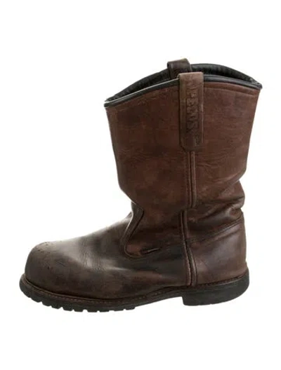 Pre-owned Red Wing Vintage Pecos Western Boots In Brown