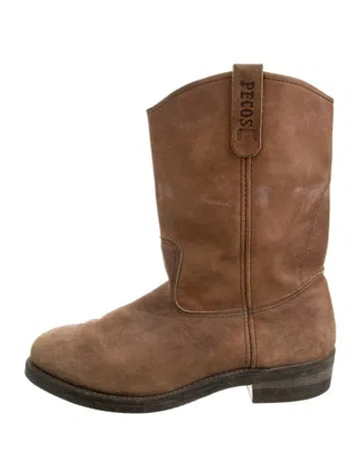 Pre-owned Red Wing Vintage Pecos Western Boots In Brown