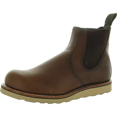 Red Wing Womens Stretch Leather Chelsea Boots In Brown